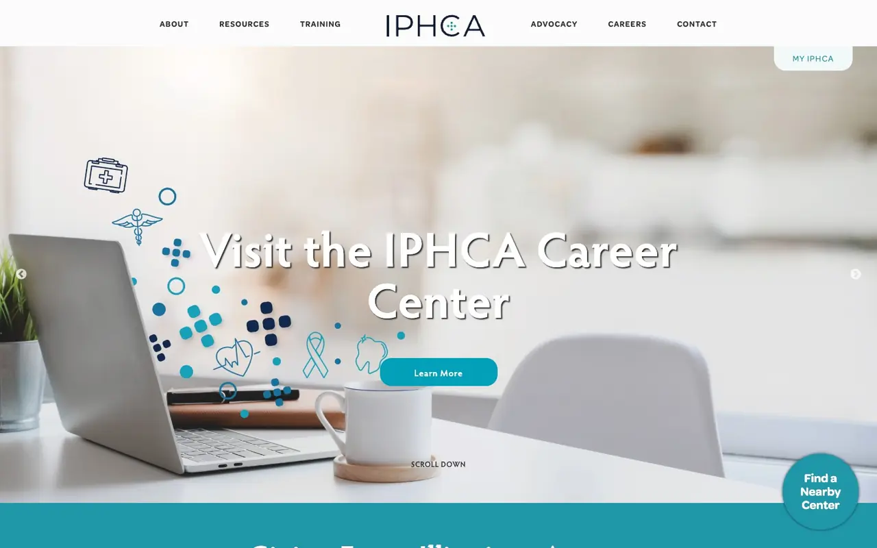 IPHCA website home page